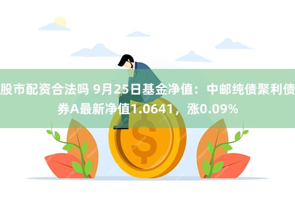 股市配资合法吗 9月25日基金净值：中邮纯债聚利债券A最新净