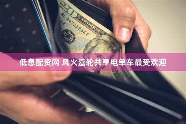 低息配资网 风火嘉轮共享电单车最受欢迎