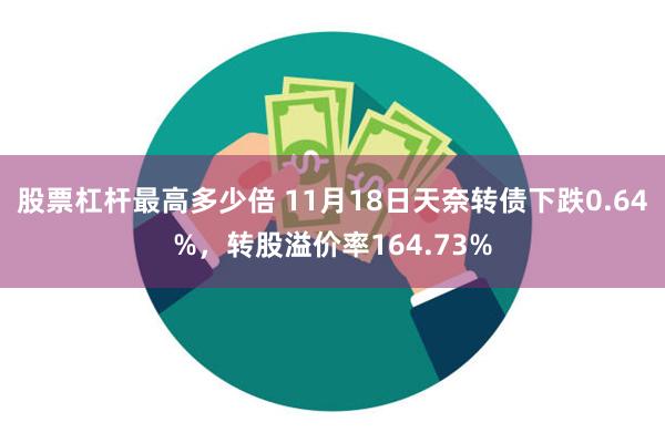 股票杠杆最高多少倍 11月18日天奈转债下跌0.64%，转股